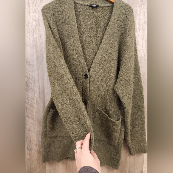 Rails Oslo Cartigan Button Up Wool Alpaca Blend in Olive Size Small - Picture 5 of 11